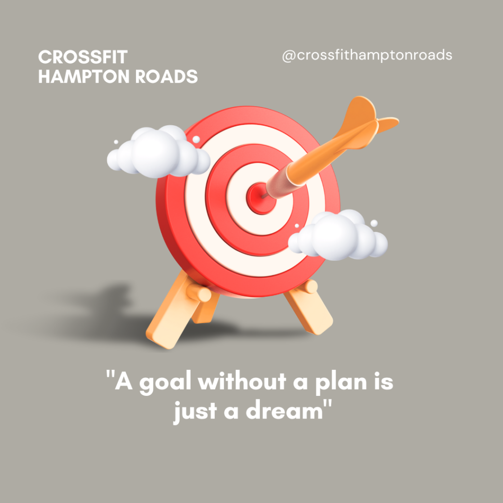A target with an arrow in the middle, with the aim of illustrating how we need to set goals.